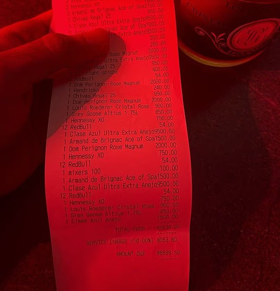 Рекрдный счет в одном из клубов Манчестера — сколько потратил клиент В ночном клубе Манчестера загадочный клиент потратил за один вечер почти £88 590